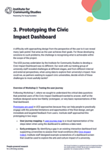 3. Prototyping the Civic Impact Dashboard